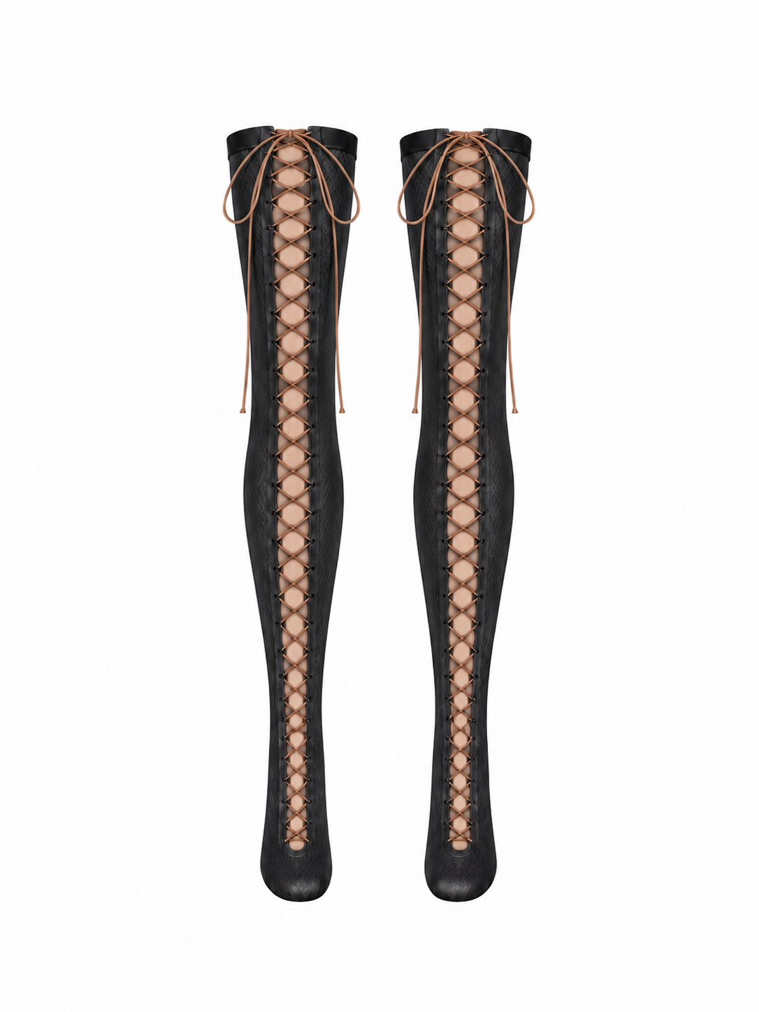 lace-up stockings