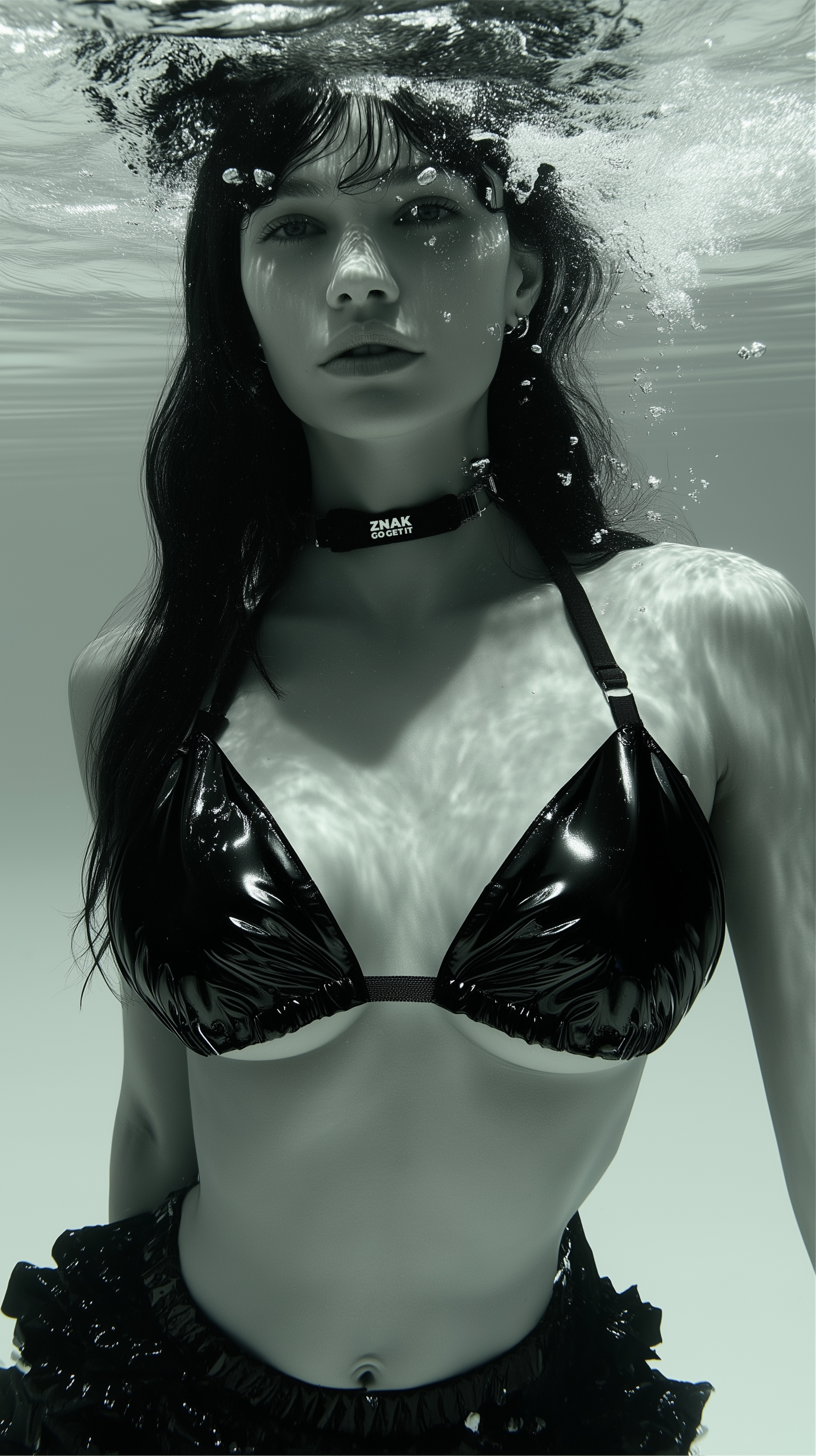 GLOSSY TOP-BRA